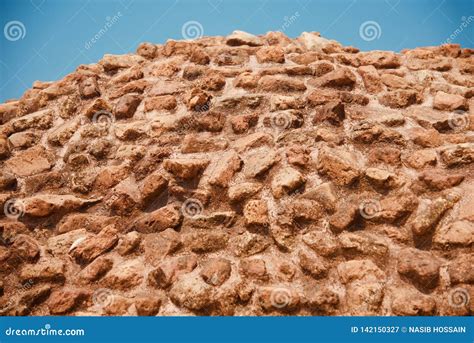 An Ancient Bricks Wall Around A Place Stock Image Image Of High