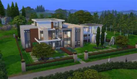 Modern House Sims 4 No Cc Modern House