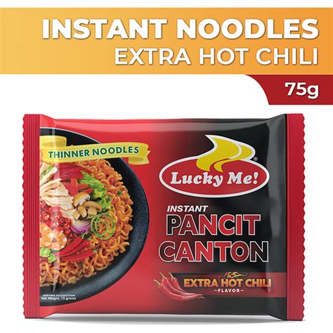 Lucky Me Pancit Canton Extra Hot Chili G Monde Nissin Walter Mart