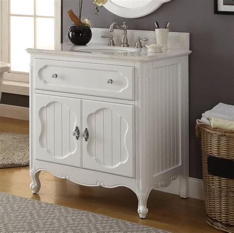Make the most of your storage space and create an organised and functional room, with our range of bathroom sink. 34" Single Sink Victorian Cottage Style Bathroom Vanity ...