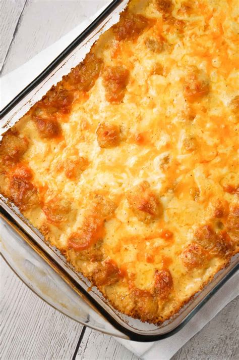 Cheesy Garlic Tater Tot Casserole This Is Not Diet Food