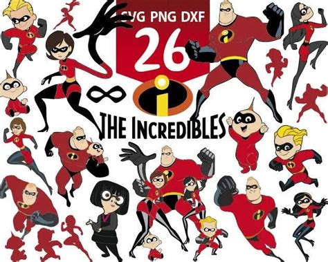 The Incredibles Svg Bundle Upp379 Upplop Graphics Resources