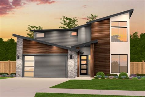 Two Story Contemporary House Plan 80831pm Architectural Designs Vrogue