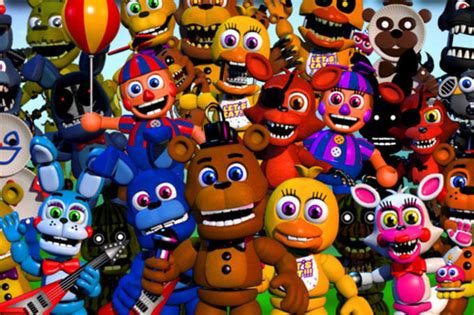 All Fnaf Characters Names And Pictures Roblox Mega Fun Obby Codes