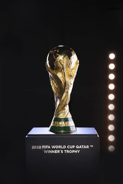 2022 fifa world cup qatar replica trophy own a collectible version of world soccer s biggest