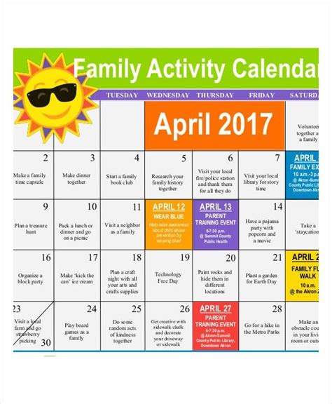 Activity Calendar Template 12 Free Pdf Docs Word 13 Printable Weekly