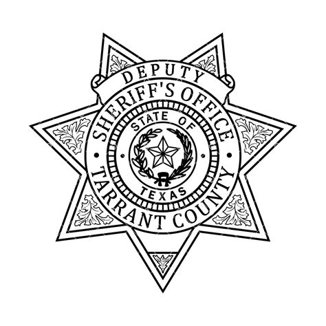 Tarrant County Texas Sheriffs Office Badge In Svg Eps Dxf And Png