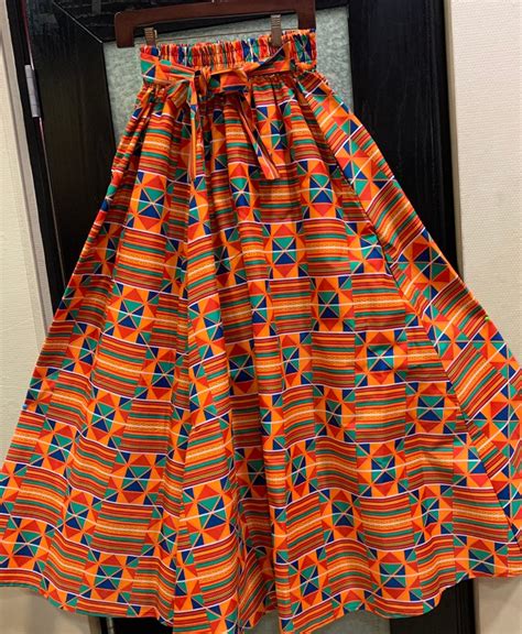 African Skirt Kente Cloth Skirts Kente Skirts Ankara Etsy
