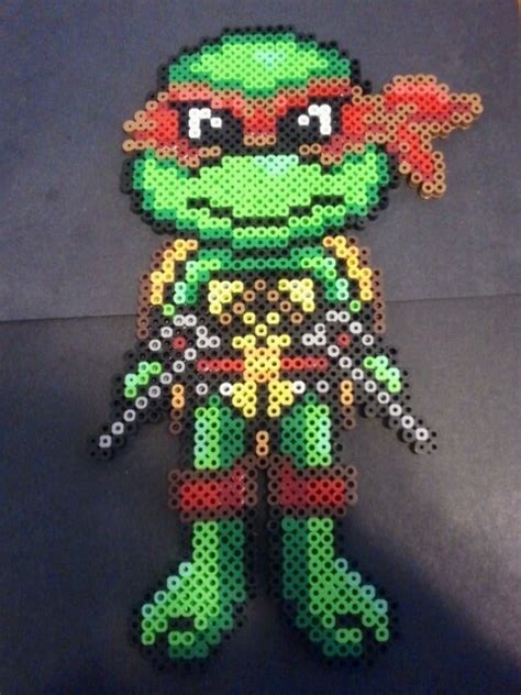 Tmnt Rafael Perler Beads By Charles Powell Pony Bead Patterns Pearl