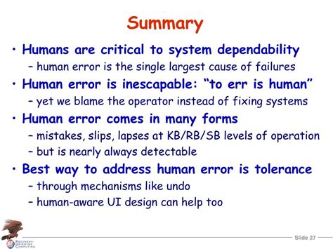 Ppt An Overview Of Human Error Drawn From J Reason Human Error