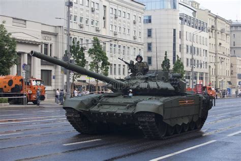 Victory Day Parade Rehearsal Russian Army T 72 Main Battle Tank Mbt On