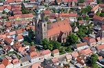 Jüterbog aus der Vogelperspektive: Kirchengebäude St. Nikolai im ...