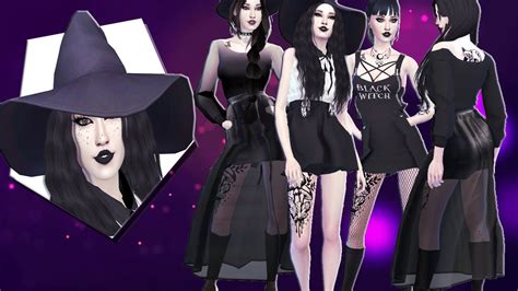 Modern Witch Cas Cc Sims 4 Youtube
