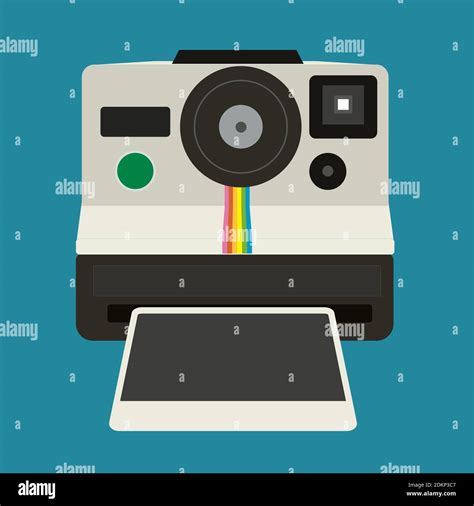 Polaroid Instant Camera Vector Illustration Stock Vector Image And Art