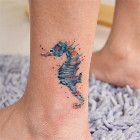 70 Cuddly Seahorse Tattoo Designs Tiny Creature With