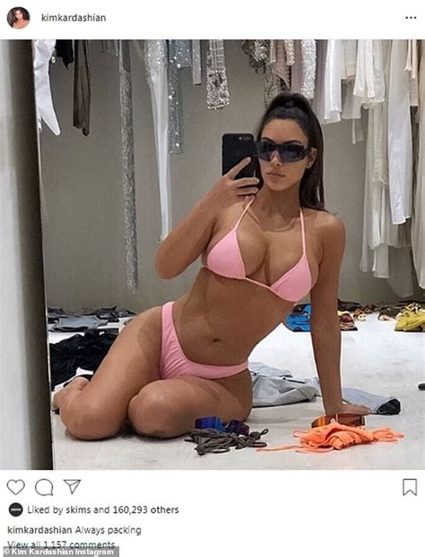 Kim Kardashian Oozes Sex Appeal In Bubblegum Pink Bikini As She Poses