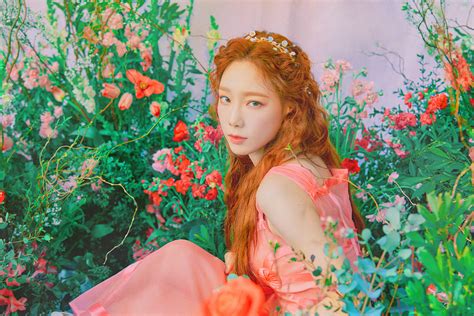Girls Generation S Taeyeon Is A Spring Goddess In Happy Teaser Images Allkpop