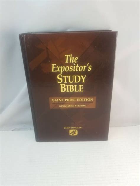 The Expositors Study Bible Giant Print Edition King James Version Jim