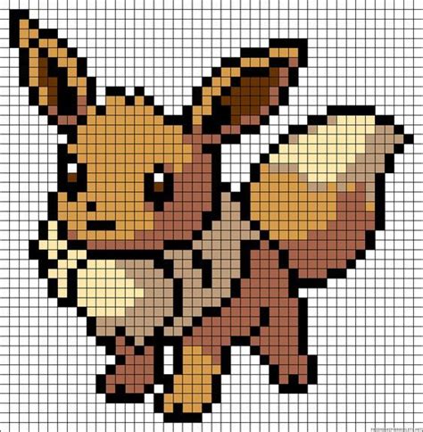50 Idées De Dessins Pixel Art Pokémon à Colorier Pokemon Cross Stitch