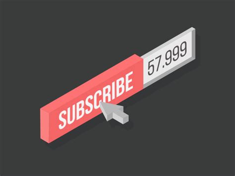 Flat Isometric Subscribe Button By Pedro Aquino On Dribbble