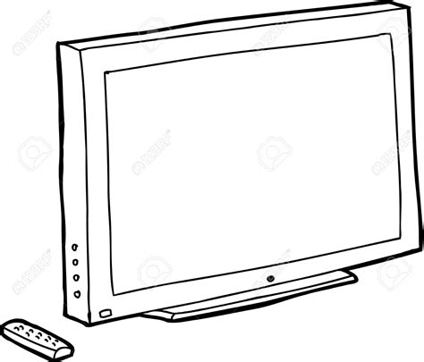 Flat Screen Tv Pages Coloring Pages