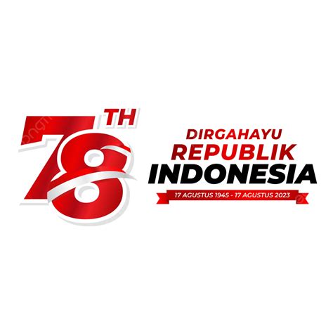 Greeting Card Of 78th Indonesian Independence Day With Logo Hut Ri 2023