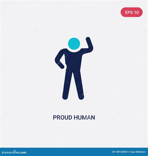 Proud Human Icon Trendy Proud Human Logo Concept On White Background