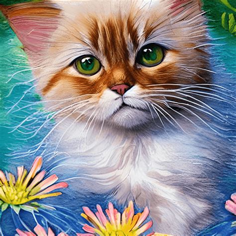 Beautiful Ragdoll Cat Watercolor Painting · Creative Fabrica