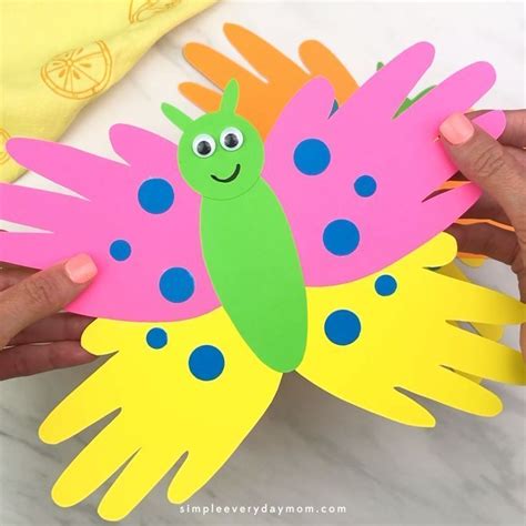 This Handprint Butterfly Craft Is Great For Toddlers Preschool Kids