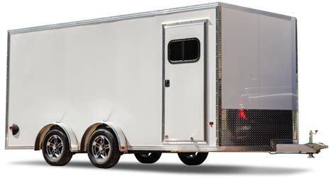 Enclosed 75 Wide Aluminum Side By Sideutv Trailers Stealth Trailers