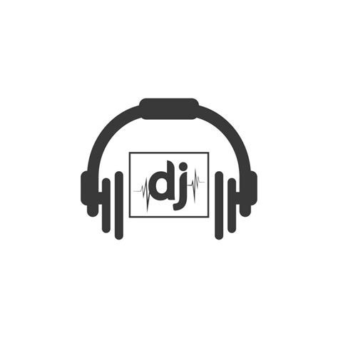 Dj Music Logo Vector Icon 14824989 Vector Art At Vecteezy