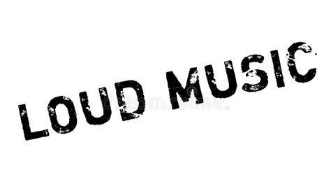 Loud Music Rubber Stamp Stock Illustration Illustration Of Label