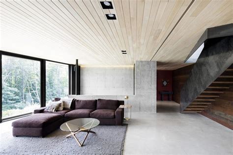 A Home In Quebecs Wooded Landscape By Alain Carle