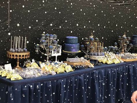Galaxy Theme Party Dessert Table Interiordesign