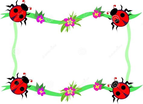 Ladybugs Frame Ladybug Frame Free Clip Art Ladybug