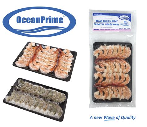 Black Tiger Shrimp Saltwater Shrimp Seacore Seafood Products