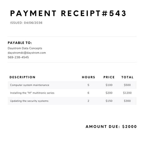 7 Great Receipt Of Payment Templates To Use Regpack