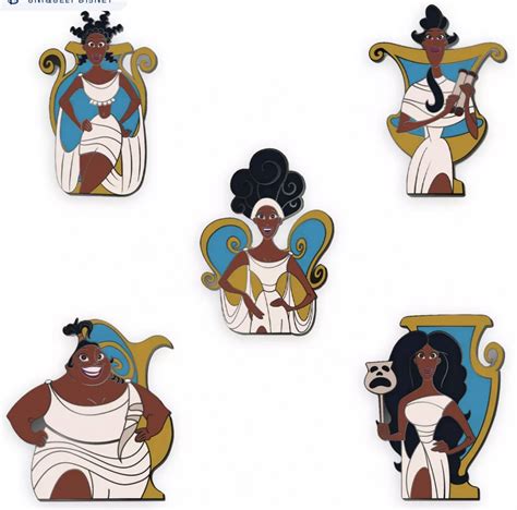53246 D23 Exclusive The Muses Pin Set Hercules 25th Anniversary