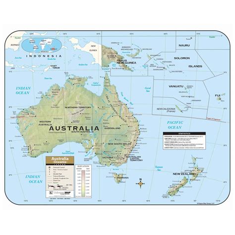 Large Printable Map Of Australia