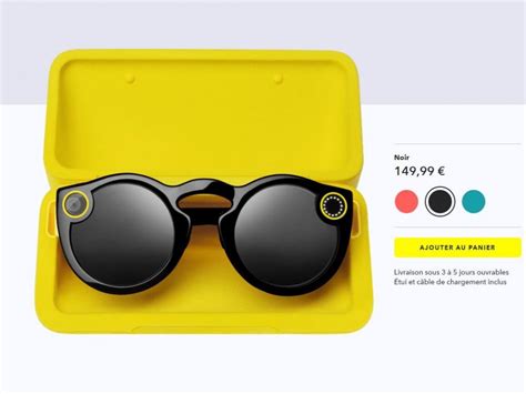 Spectacles Les Lunettes Connectées De Snap Débarquent En France