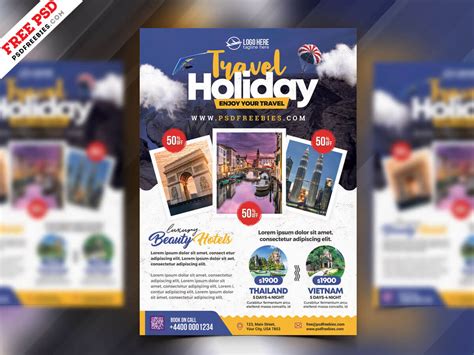 Tour Travel Flyer Psd Template Psdfreebies Intended For Travel And