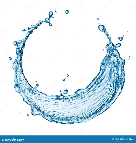 Circle Water Splash Royalty Free Stock Photography