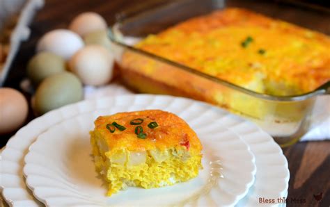 Place lid on skillet until cheese melts. Easy Egg and Potato Breakfast Casserole - Bless This Mess