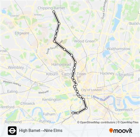 Northern Route Schedules Stops And Maps Battersea Power Station Updated