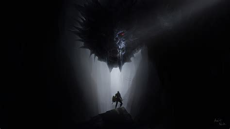 Dark Creature In Cave 4k Wallpaperhd Artist Wallpapers4k Wallpapers