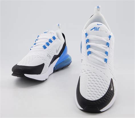 Nike Air Max 270 Trainers White Metallic Silver Photo Blue His Trainers