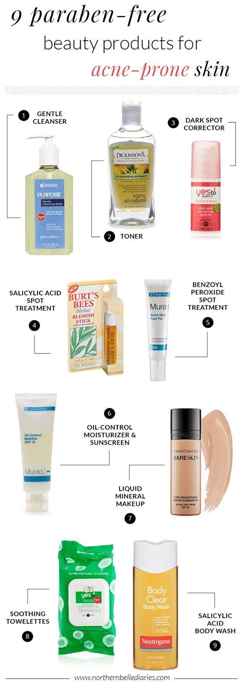 9 Paraben Free Beauty Products For Acne Prone Skin Beauty Acne