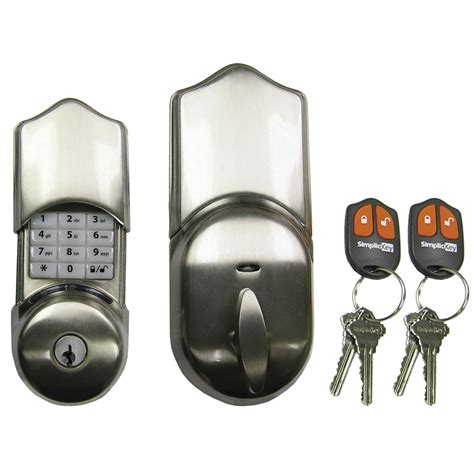 This Electronic Keypad Deadbolt Residential Door Lock Can Be Unlocked