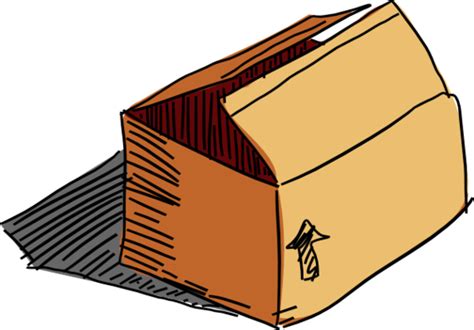 Cardboard Box Drawing Free Download On Clipartmag
