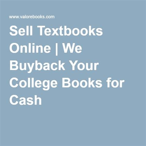 Sell Textbooks Online We Buyback Your College Books For Cash